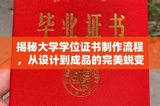 小港揭秘大学学位证书制作流程，从设计到成品的完美蜕变