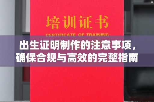 小港出生证明制作的注意事项，确保合规与高效的完整指南
