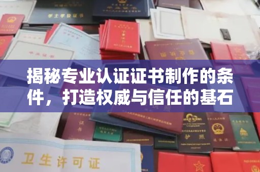 小港揭秘专业认证证书制作的条件，打造权威与信任的基石